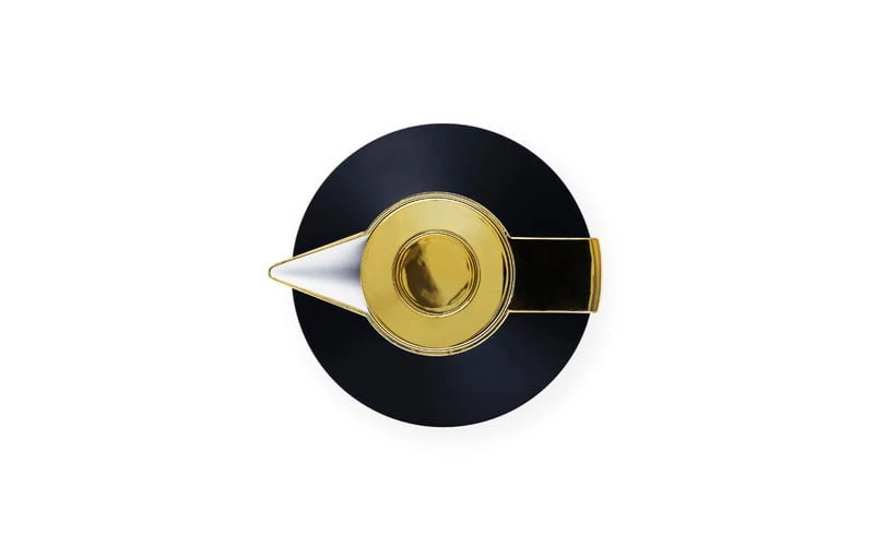 Normann Copenhagen Geo Termoskannu, Musta - Kulta - Image 2