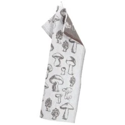 Lapuan Kankurit Sienimetsä Keittiöpyyhe, Valkoinen - Ruskea