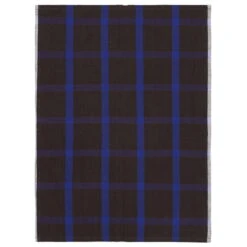 Ferm LIVING Hale Keittiöpyyhe, Ruskea - Sininen