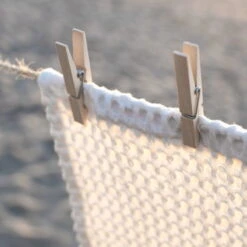 The Organic Company Big Waffle Keittiöliina/pyyhe, Luonnonvalkoinen -Stelton Myynti BW detail WashingLine RigettaKlint LOW