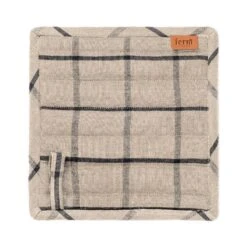 Ferm LIVING Hale Pannulappu, 2 Kpl, Hiekka - Musta