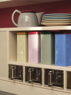 HAY Tin By Sowden Purkki, Sininen -Stelton Myynti Tin by Sowden Tea grey Rainbow Plate