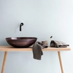 The Organic Company Big Waffle Keittiöliina/pyyhe, Vaalea Roosa -Stelton Myynti WashBasin TheOrganicCompany SQUARE LOW 1