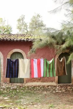 Ferm LIVING Hale Keittiöpyyhe, Beige - Keltainen - Sininen 13 Ferm LIVING Hale Keittiöpyyhe, Beige - Keltainen - Sininen -Stelton Myynti fermLIVING SS22 HaleTeaTowel image 1 2