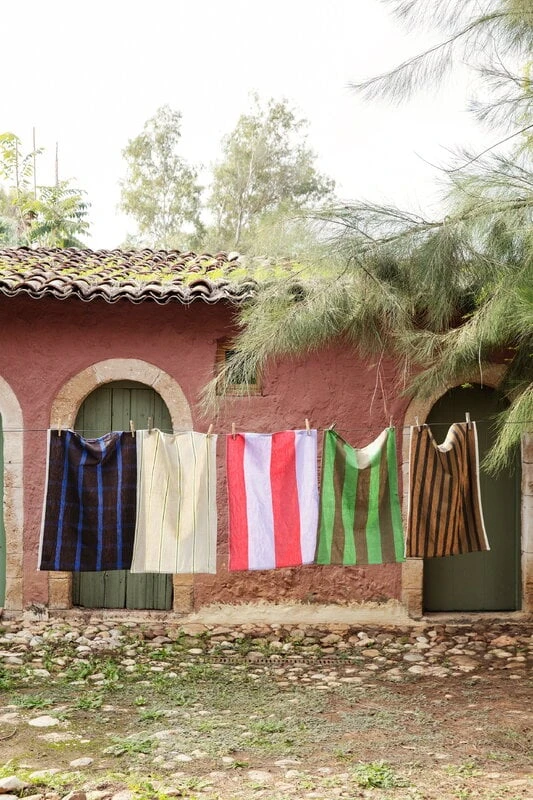 Ferm LIVING Hale Keittiöpyyhe, Beige - Keltainen - Sininen 8 Ferm LIVING Hale Keittiöpyyhe, Beige - Keltainen - Sininen - Image 6