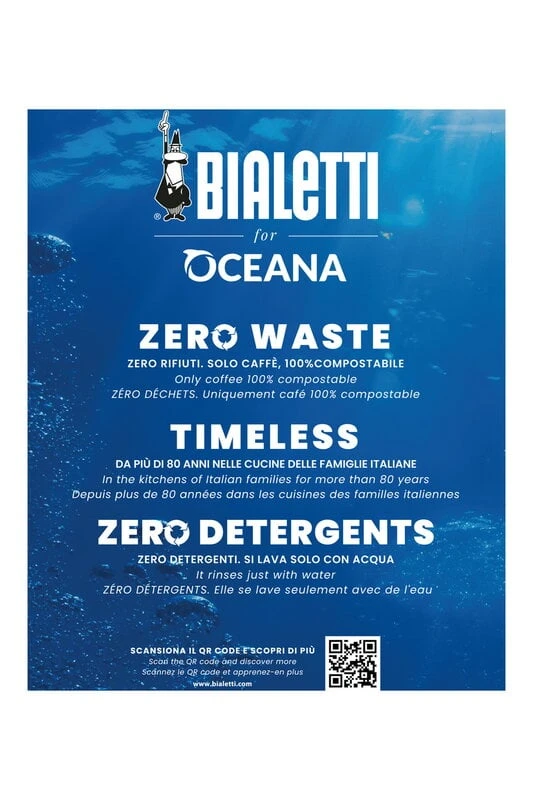 Bialetti Moka Express Oceana Espressopannu, 4 Kuppia 4 Bialetti Moka Express Oceana Espressopannu, 4 Kuppia - Image 2