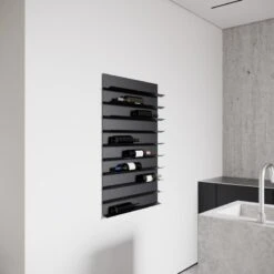 Nichba Viinipulloteline, Musta -Stelton Myynti nichba wine rack web 1280x1280
